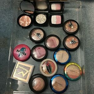 MAC, Chanel, Anastasia NWIB face highlighters, blushes, powders